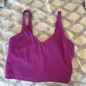 Lululemon Purple align Tank Top size 8